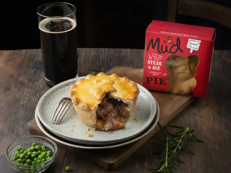 A Mud Foods pie, from a Rococo eCommerce build and growth programme
