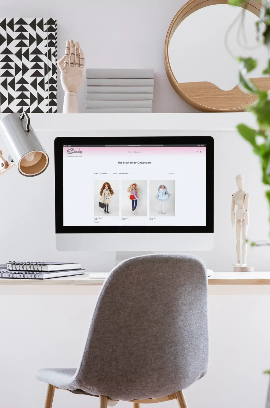 Sindy website by Rococo Digital on an iMac. SEO Agency Arundel