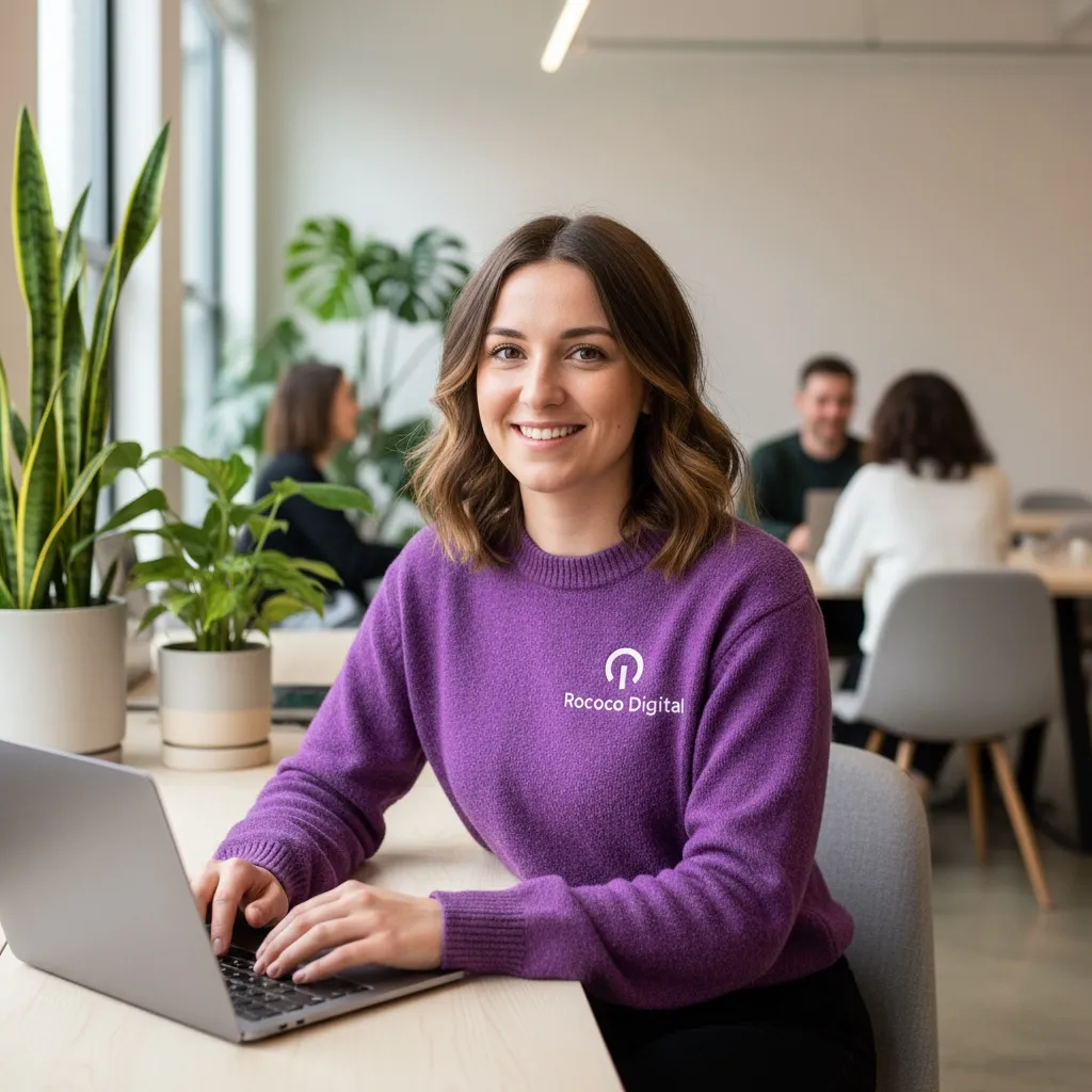Women working for Rococo working as an SEO expert