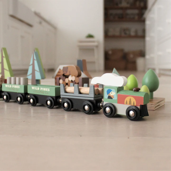 Wooden toy train from the ThreadBear Design range