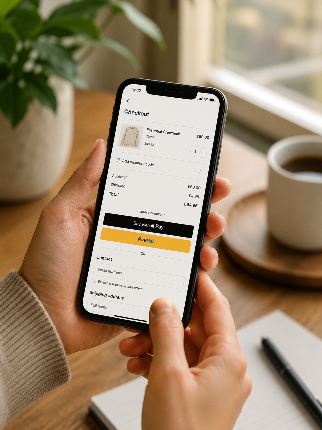eCommerce store product browsing experience